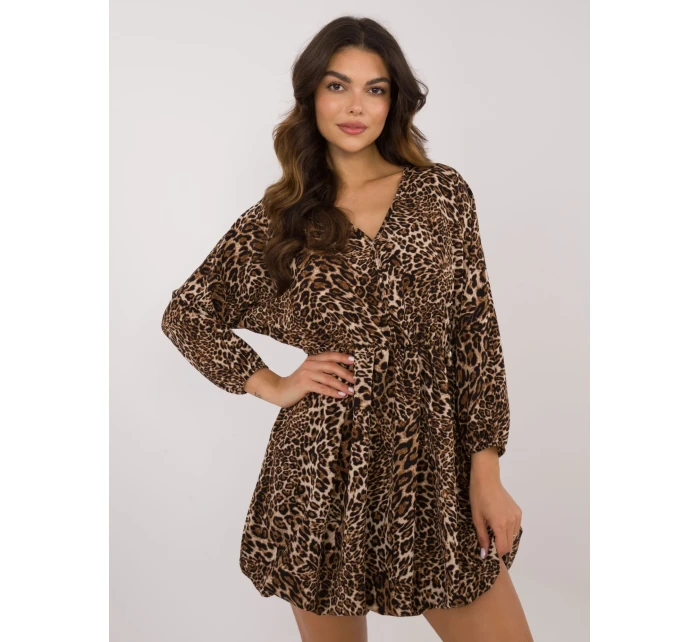 Šaty DHJ SK 19861 2.02 čierno-béžové