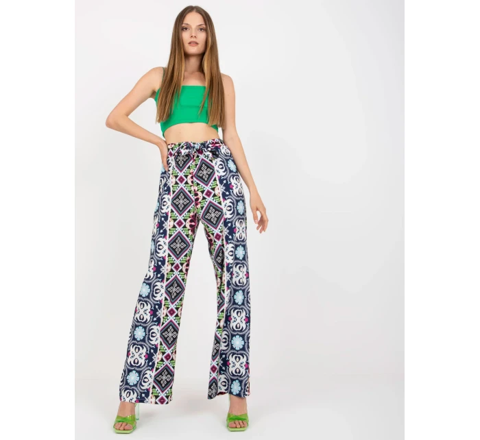 DHJ SP 13587 nohavice.66P čierna a modrá