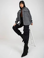 Dámska košeľa DN KS 4005.99P Tmavo šedá - FPrice