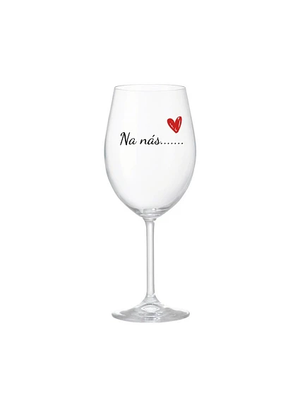 To us....... - číry pohár na víno 350 ml