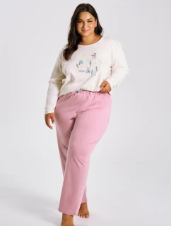 3470 DÁMSKE DLHÉ PYŽAMO MONICA 2XL-4XL