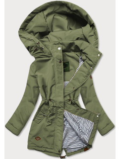 Dámská bunda v khaki barvě s kapucí model 17217539 - CANADA Mountain