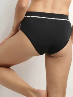 DIM ICONS HIGHWAIST BRIEF - DIM - čierna