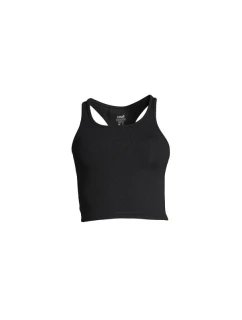 Športové tričko CASALL Crop Rib Racerback Black