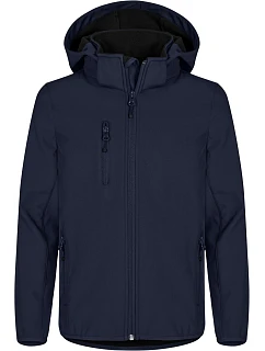 Classic Softshell Jkt Jr Dětská 3vrstvá softshellová bunda s kapucí model 22471116 dark navy - Clique