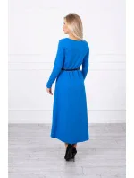 Šaty s ozdobným pásikom a nápisom cornflower blue Šaty s ozdobným pásikom a nápisom cornflower blue