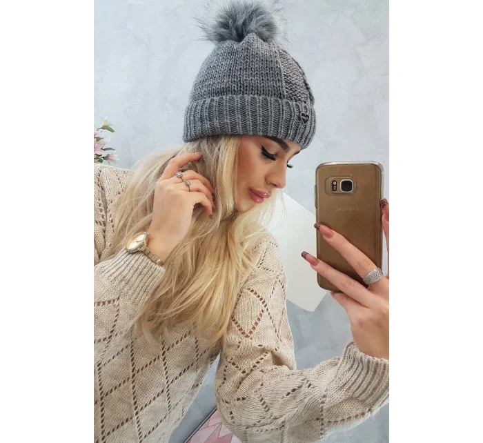 Čiapka K168 tmavo šedá Čiapka K168 tmavo šedá