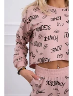 model 18746290 set tmavě pudrově růžový - K-Fashion model 18746290 set tmavě pudrově růžový - K-Fashion