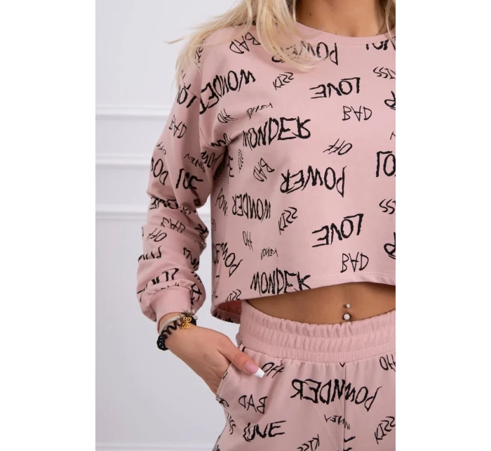 model 18746290 set tmavě pudrově růžový - K-Fashion model 18746290 set tmavě pudrově růžový - K-Fashion