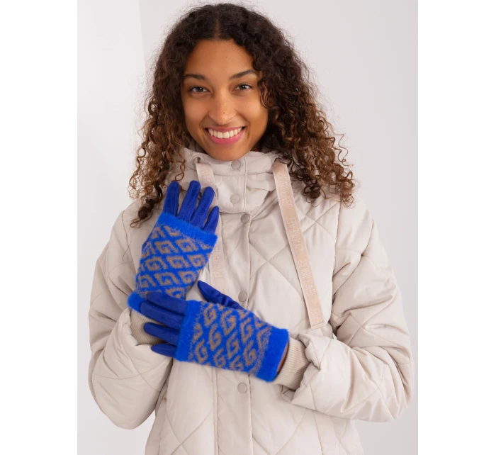 Rękawiczki AT RK model 19381451 kobaltowy - FPrice Rękawiczki AT RK model 19381451 kobaltowy - FPrice