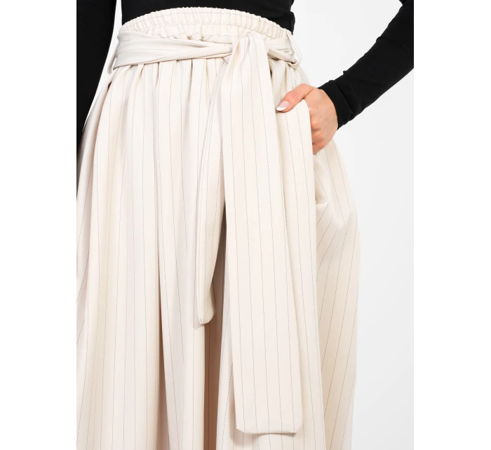 Spódnica IT SD model 22011394 jasny beżowy - FPrice Spódnica IT SD model 22011394 jasny beżowy - FPrice