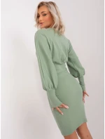 Sukienka RV SK model 18781064 pistacjowy - FPrice Sukienka RV SK model 18781064 pistacjowy - FPrice