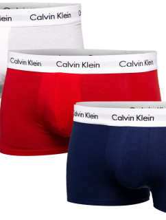 Calvin Klein Spodné nohavičky 3Pack U2664G Červená/biela/modrá