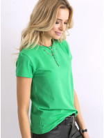 Broskyňovo zelené tričko