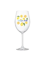 Personalizovaná sklenená pohár s letným ovocím