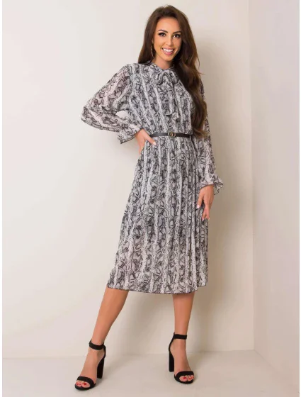 Dámské šaty model 18637680 Černá s bílou - FPrice