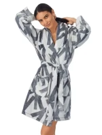 Dámsky župan YI2222688F 031 sivý - DKNY