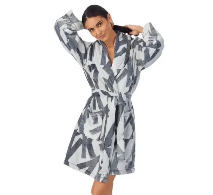 Dámsky župan YI2222688F 031 sivý - DKNY