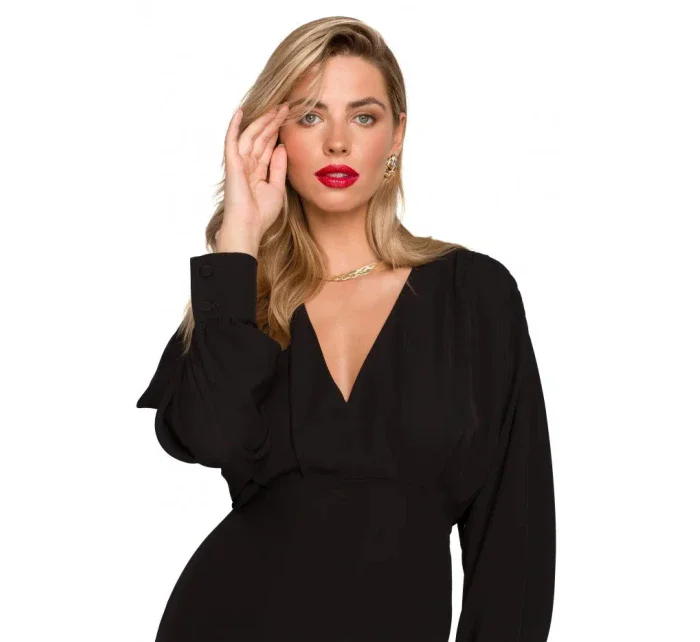 Dámske šaty v tvare morskej panny K143 čierne - Makover