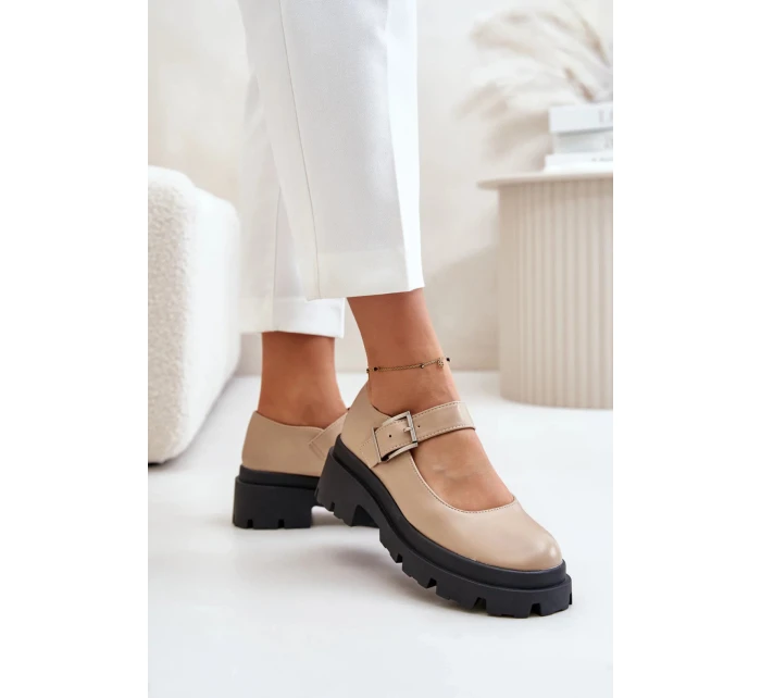 Poltopánky 1813 béžové - Krok vo veľkom štýle