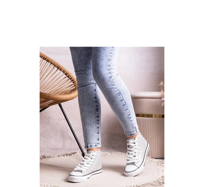 Tenisky  model stříbrné Solea model 21935237 - SWEET SHOES