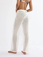 Plážové háčkované nohavice MyWear - SILK WHITE - TRIUMPH SILK WHITE - TRIUMPH