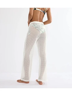 Plážové háčkované nohavice MyWear - SILK WHITE - TRIUMPH SILK WHITE - TRIUMPH