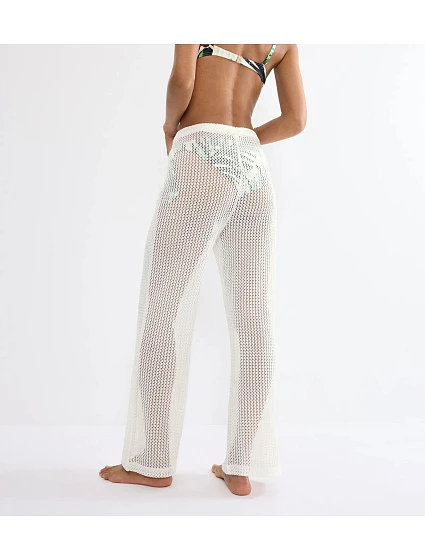Plážové háčkované nohavice MyWear - SILK WHITE - TRIUMPH SILK WHITE - TRIUMPH
