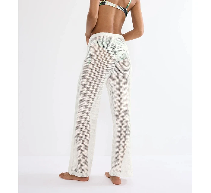Plážové háčkované nohavice MyWear - SILK WHITE - TRIUMPH SILK WHITE - TRIUMPH