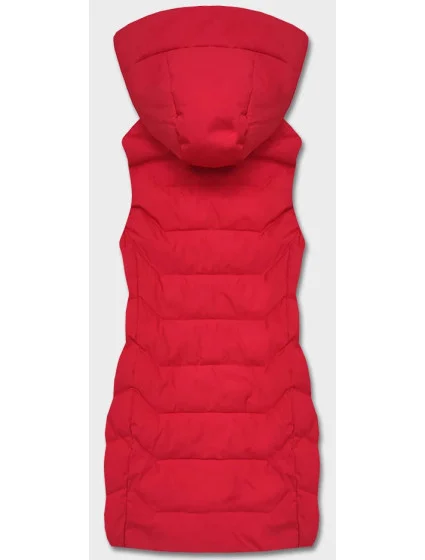 Červená dámská vesta s kapucí model 18141081 - S'WEST Červená dámská vesta s kapucí model 18141081 - S'WEST