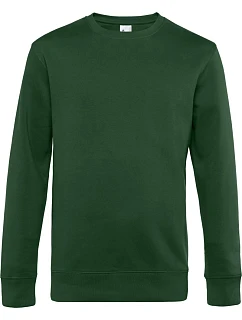 B&C KING Crew Neck_° Pánska mikina 01.U01K fľašovo zelená