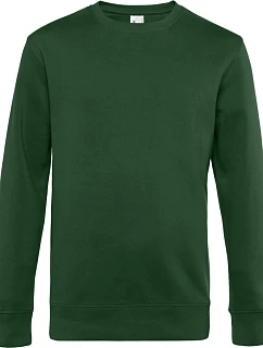 B&C KING Crew Neck_° Pánska mikina 01.U01K fľašovo zelená