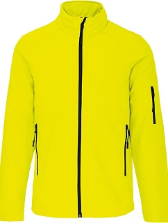 K 401 Pánská 3vrstvá softshellová bunda model 22508774 fluorescent yellow - Kariban