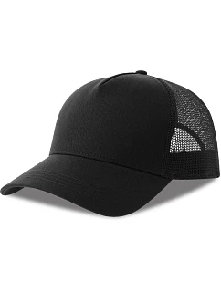 Atlantis Headwear Rapper Cotton-S 5-panelová truckerová čiapka 33.0260 čierna/čierna
