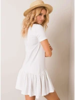 Šaty RV SK model 14837410 ecru - FPrice Šaty RV SK model 14837410 ecru - FPrice