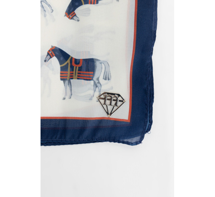 Monnari Šály a šatky Dámska šatka so vzorom Multi Navy Blue