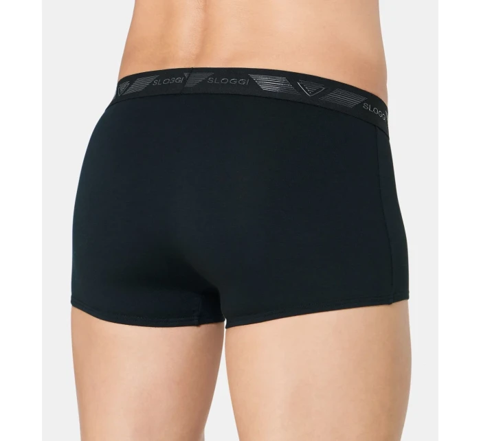 Boxerky Sloggi men Shirt Stop Hipster E čierne - Sloggi
