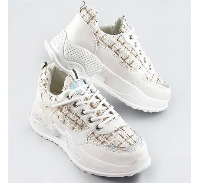 Bílé dámské sportovní boty model 17241281 - C'M Paris