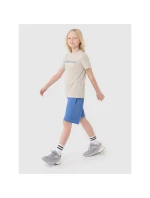 Chlapčenské bavlnené tričko 4F 4FJWSS25TTSHM2186-12S Chlapčenské bavlnené tričko 4F 4FJWSS25TTSHM2186-12S