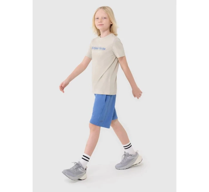 Chlapčenské bavlnené tričko 4F 4FJWSS25TTSHM2186-12S Chlapčenské bavlnené tričko 4F 4FJWSS25TTSHM2186-12S