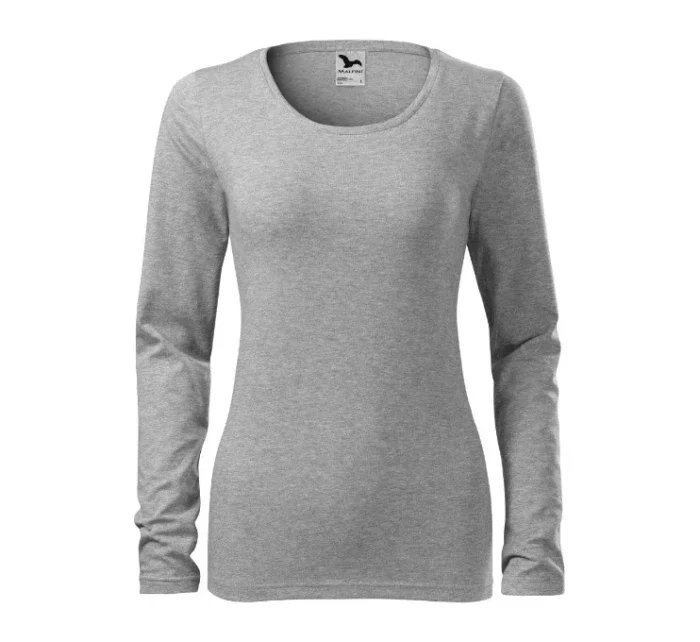 Slim triko dámské tmavě šedý melír Slim triko dámské tmavě šedý melír