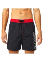 Pánske kúpacie šortky 00SV9U-0PCAU-900 - čierna/červená - Diesel