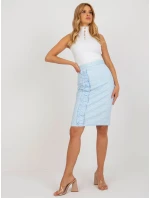 Sukňa LK SD 506633.11 svetlomodrá - FPrice