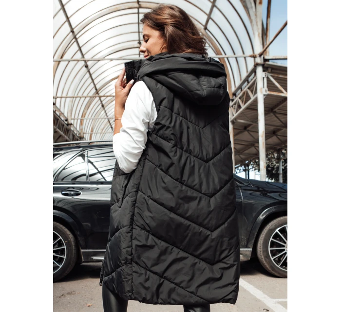 Dámská dlouhá vesta černá Dstreet model 21979998 - FashionStreet