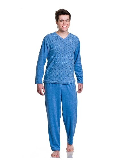 Pánské pyžamo model 17555790 dł/r 3XL - Gucio Pánské pyžamo model 17555790 dł/r 3XL - Gucio