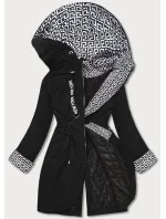 Černá dámská bunda parka s kapucí model 18059026 - S'WEST