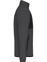 JN Pánská fleecová bunda 02. dark melange/black model 22538425 - Daiber JN Pánská fleecová bunda 02. dark melange/black model 22538425 - Daiber
