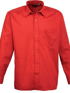 PR 200 Popelínová košile s dlouhým rukávem model 22474147 red - Premier