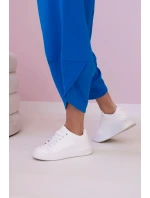 Bavlněná mikina kalhoty set chrpově modrá Bavlněná mikina kalhoty set chrpově modrá