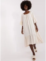 Sukienka DHJ SK model 18729916 jasny beżowy - FPrice